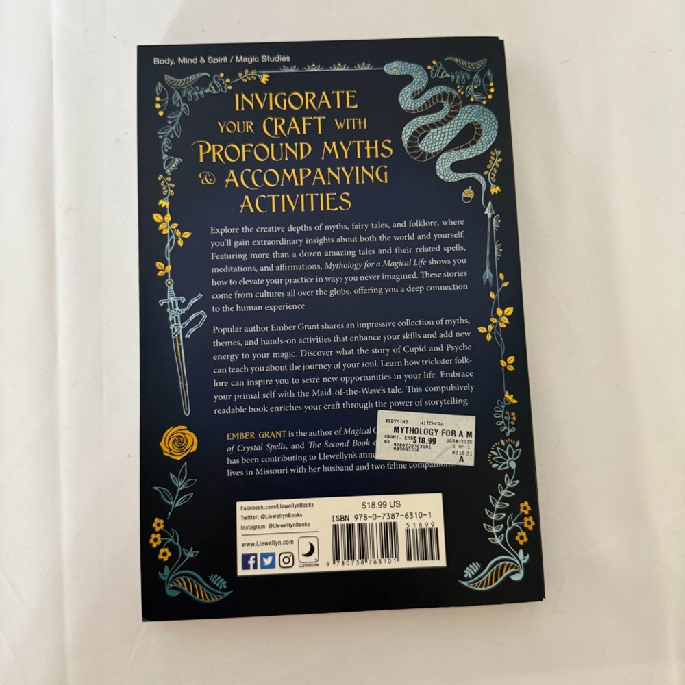 Mythology for a Magical Life By:‎ Ember Grant Paperback! - Picture 4 of 5